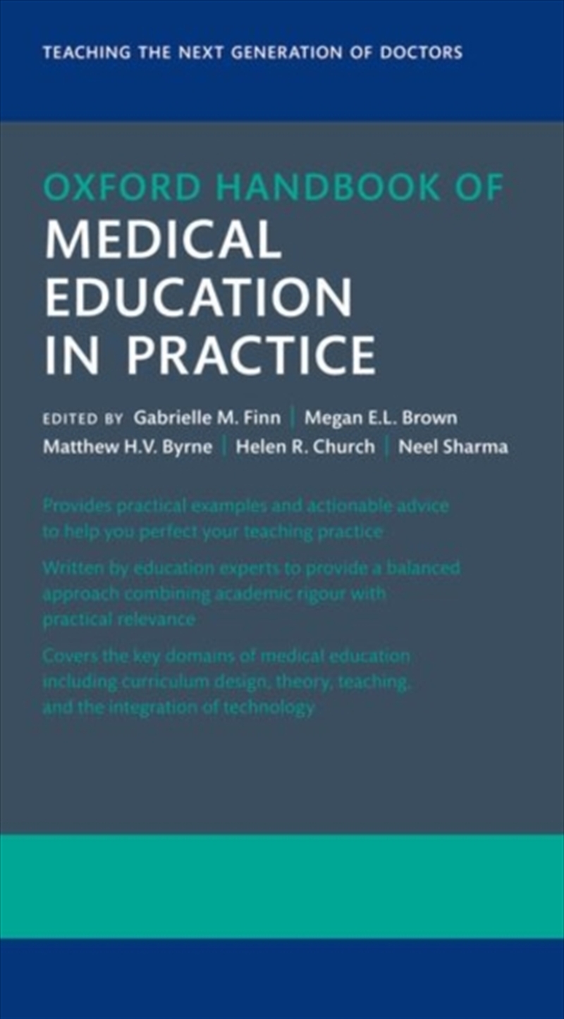 Oxford Handbook Of Medical Education In Practice/Product Detail/Healthcare