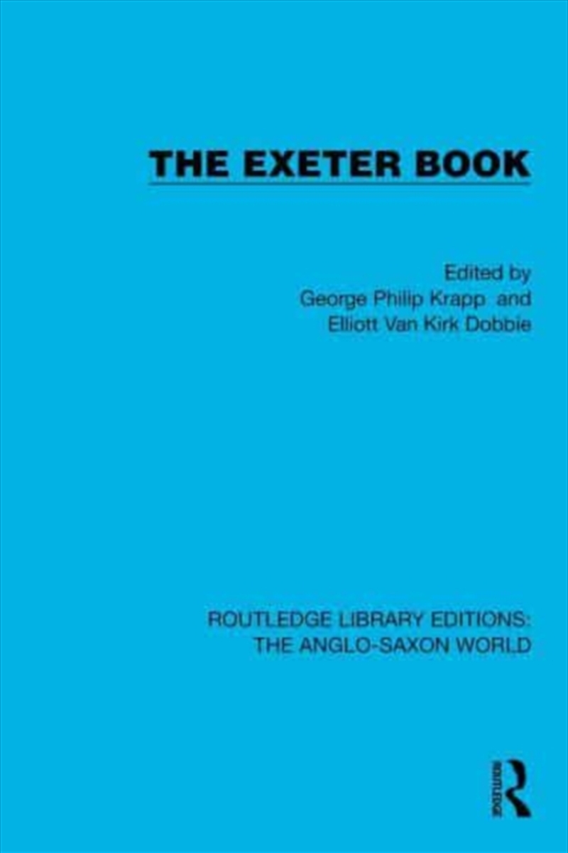 The Exeter Book/Product Detail/History