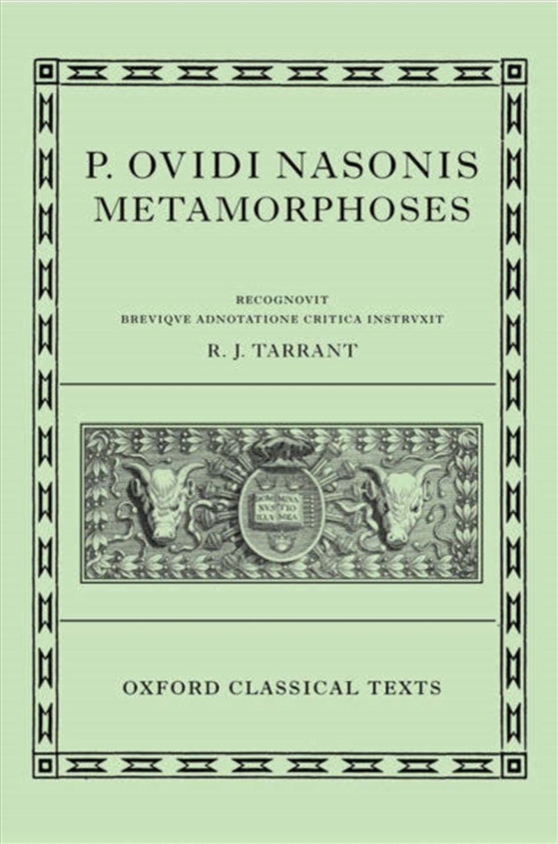 Ovid Metamorphoses/Product Detail/Literature & Poetry