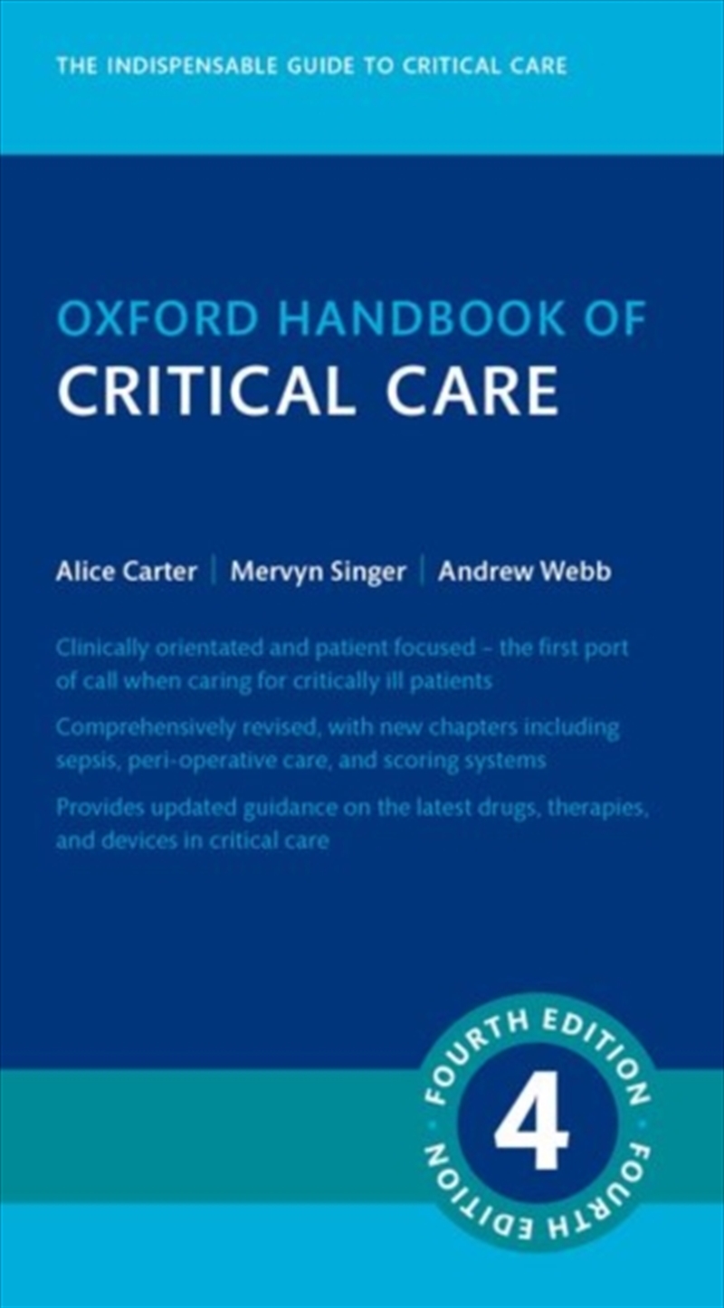 Oxford Handbook Of Critical Care/Product Detail/Healthcare