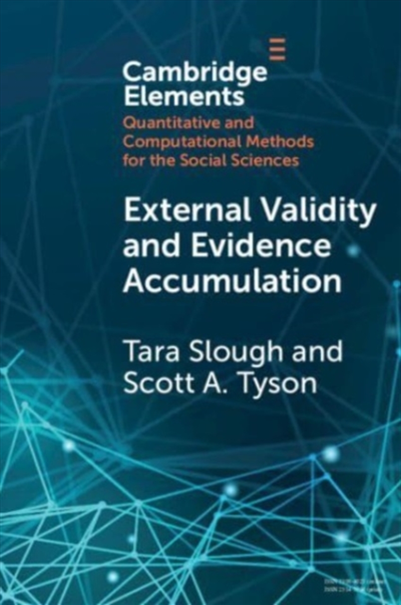External Validity And Evidence Accumulation/Product Detail/Politics & Government