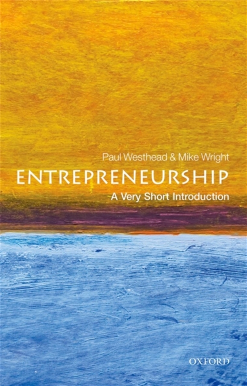 Entrepreneurship : A Very Short Introduction/Product Detail/Business Leadership & Management