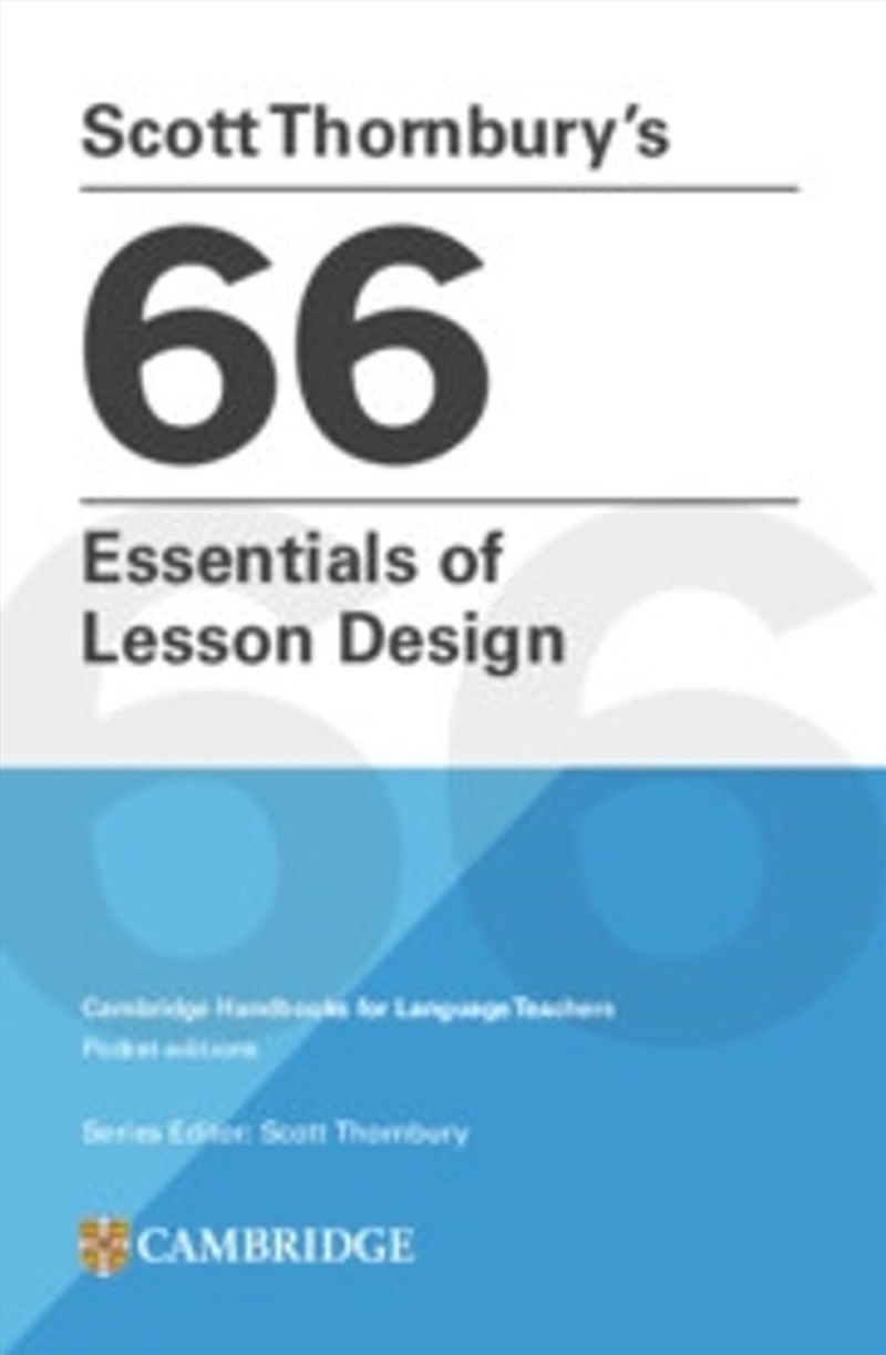 Scott Thornbury'S 66 Essentials Of Lesson Design Paperback/Product Detail/English
