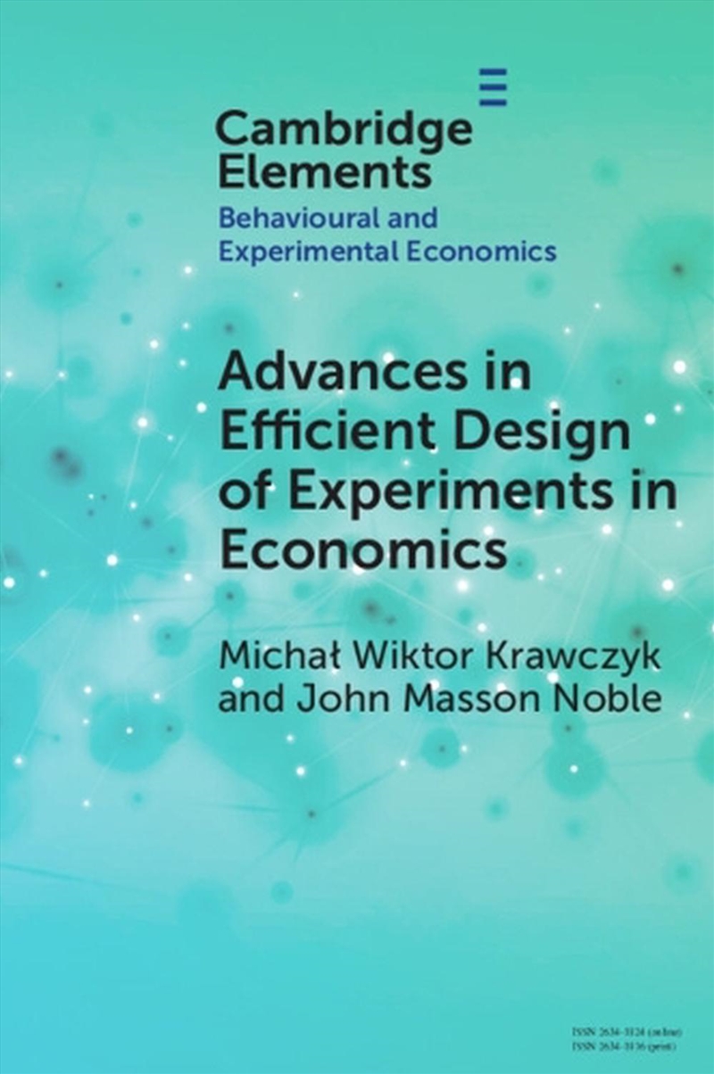 Advances In Efficient Design Of Experiments In Economics/Product Detail/Business Leadership & Management