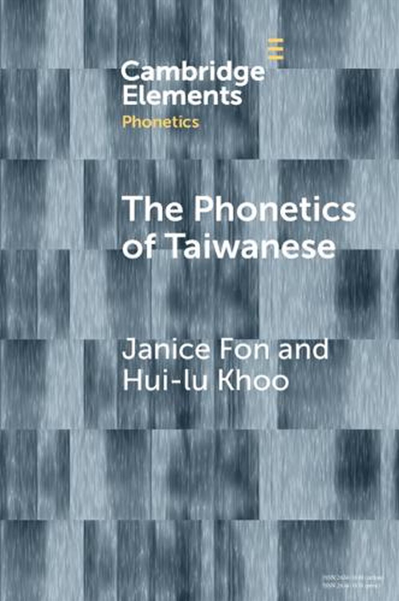 The Phonetics Of Taiwanese/Product Detail/Language & Linguistics