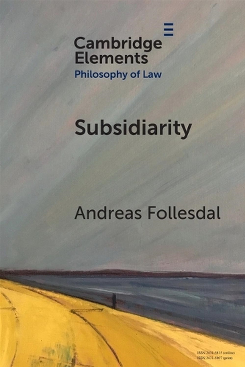 Subsidiarity/Product Detail/Reading