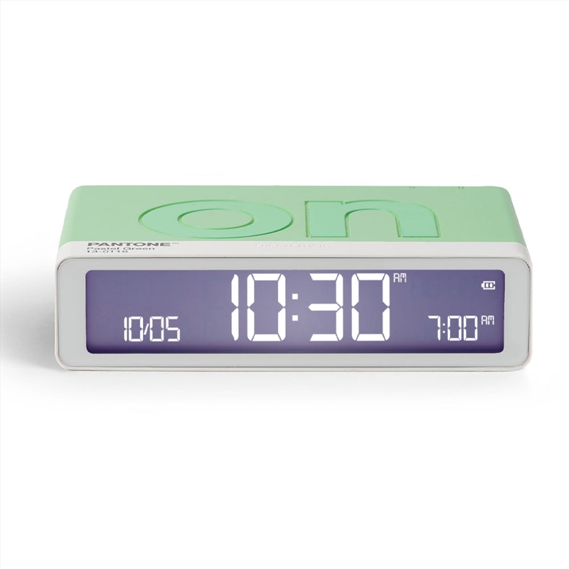 Lexon Flip Classic Reversible Alarm Clock Pantone - Green/Product Detail/Clocks