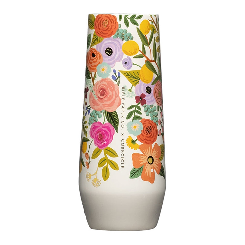 Corkcicle Stemless Flute - 207Ml Rifle Paper - Garden Party Cream/Product Detail/Drinkware