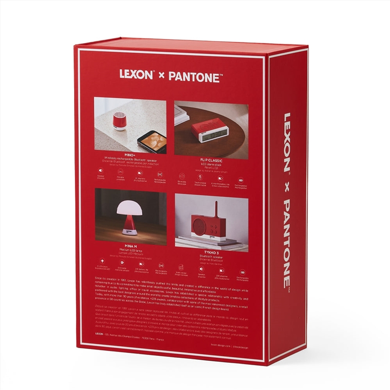 Lexon Gift Set Pantone - Includes Mino+ Mini Speaker, Flip Classic Clock, Mina M Lamp, Thykho 3 Spea/Product Detail/Electronics