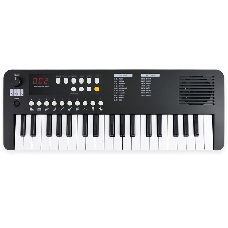 Axus Mini Keyboard 37 Key Keyboard - Black/Product Detail/Musical Instruments