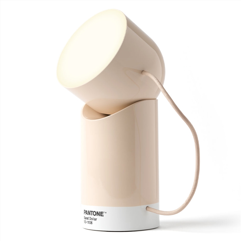 Lexon Orbe Portable Led Lamp With Moving Head Pantone - Sand/Product Detail/Lighting