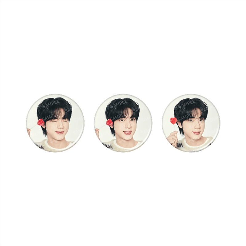 Bts Jin - Runseokjin Official Md Can Badge Set (Photo Ver.)/Product Detail/KPOP Merch