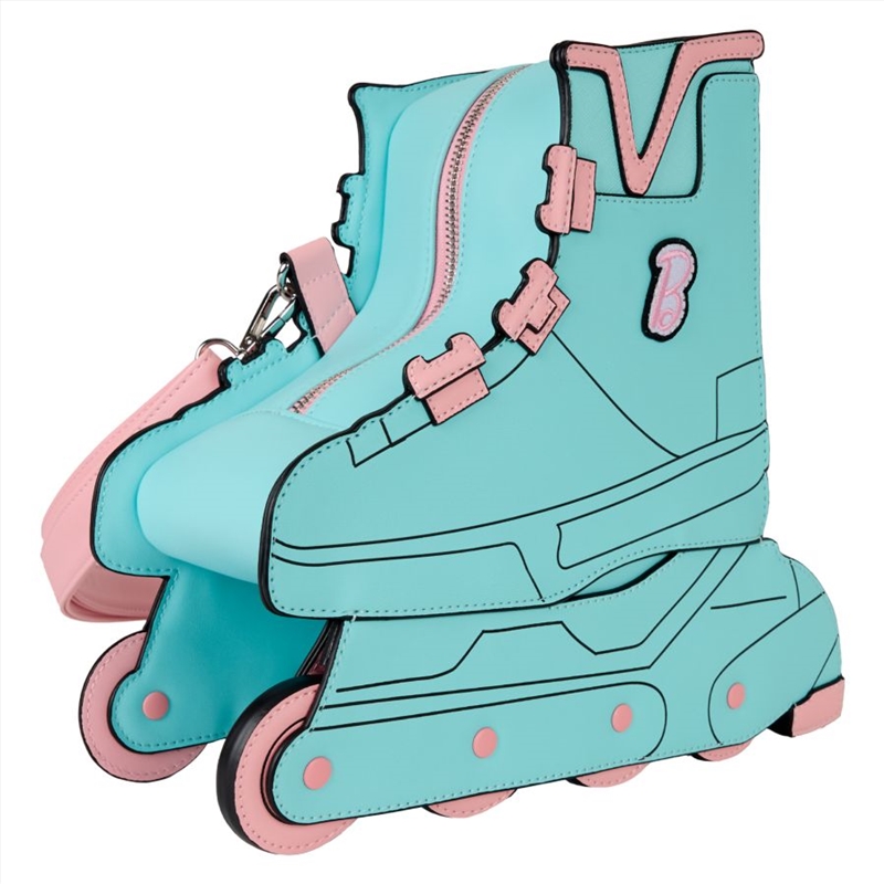 Loungefly Barbie - Classic Barbie Figural Skate Crossbody Bag with Moving Wheels/Product Detail/Bags