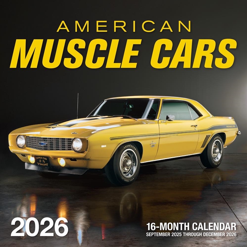 American Muscle Cars 2026 16-Month Calendar--September 2025 through December 2026/Product Detail/Calendars & Diaries