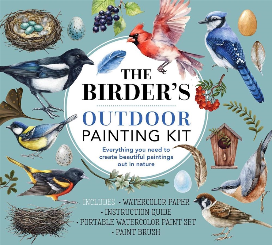 Birder's Outdoor Painting Kit Everything You Need to Create Beautiful Paintings Out in Nature-Includ/Product Detail/Crafts & Handiwork