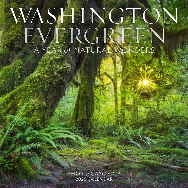 Washington Evergreen Wall Calendar 2026/Product Detail/Calendars & Diaries