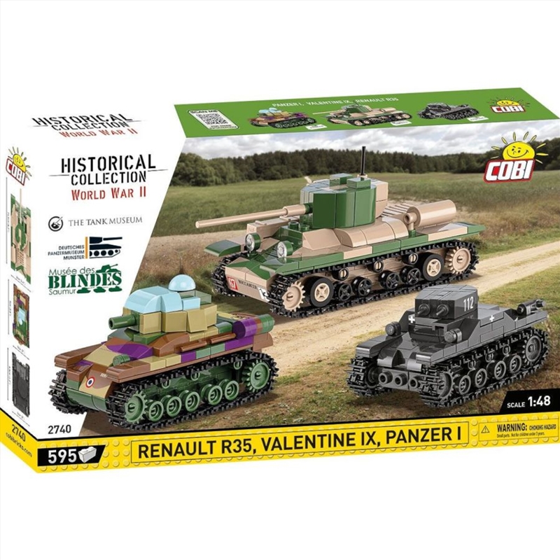 WW2 - Renault, Valentine, Panze (595 Pcs)/Product Detail/Figurines