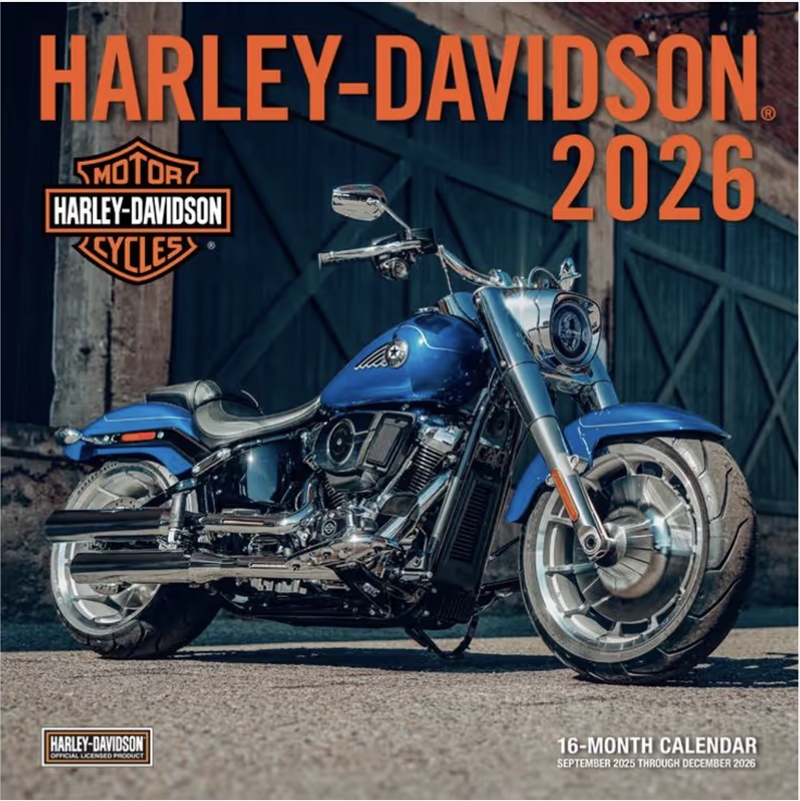 Harley-Davidson 2026 12x12 16-Month Calendar--September 2025 through December 2026/Product Detail/Calendars & Diaries