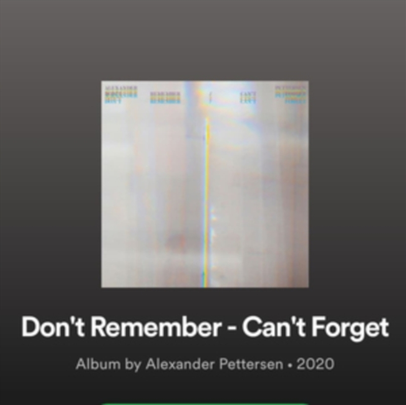 Don’T Remember Cant Forget/Product Detail/Rock/Pop