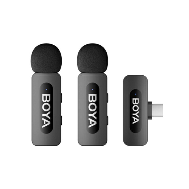 BOYA -2.4GHz Wireless Microphone(1+1 for Type-C) - Black/Product Detail/Electronics