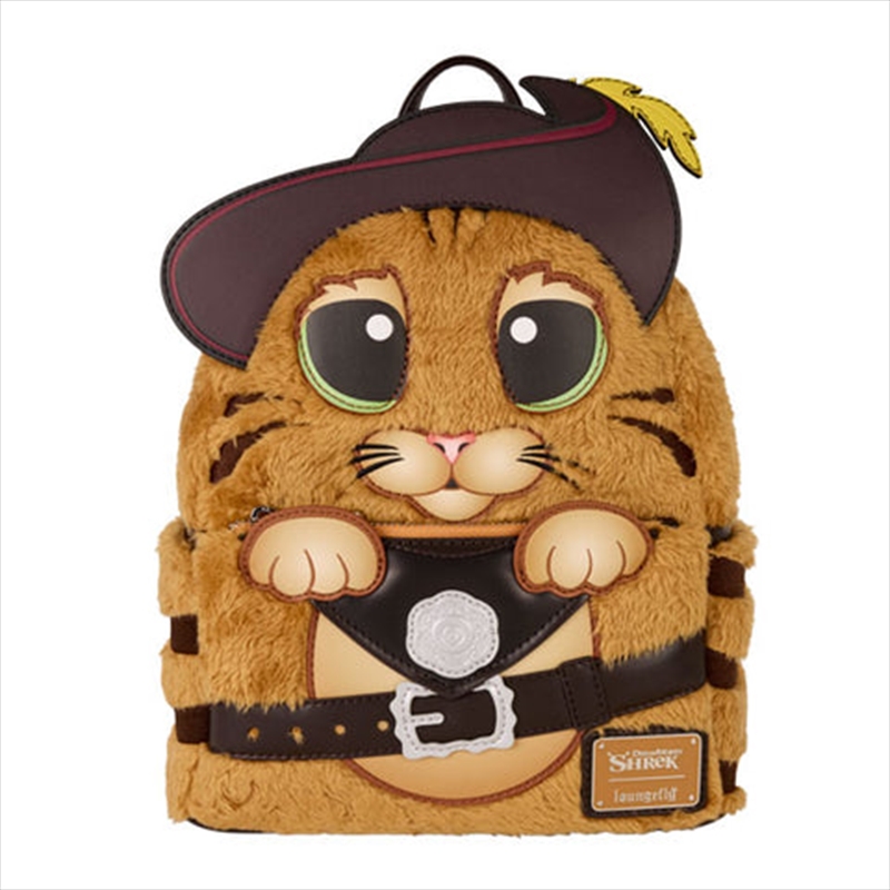 Loungefly Shrek - Puss In Boots Cosplay Faux Fur Mini Backpack/Product Detail/Bags