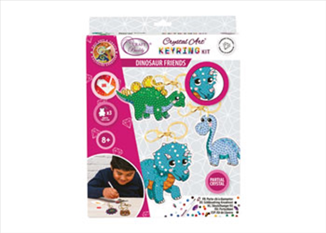CrystalArt - Dinosaur Friends Keyring Kit/Product Detail/Arts & Craft