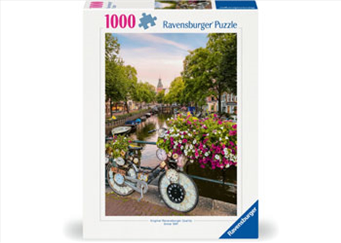 Bicycle And Flowers In Amsterdam 1000 Piece/Product Detail/Jigsaw Puzzles