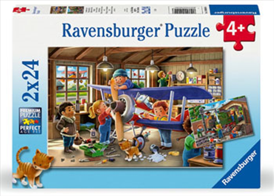 Planes & Trains 2x24p/Product Detail/Jigsaw Puzzles