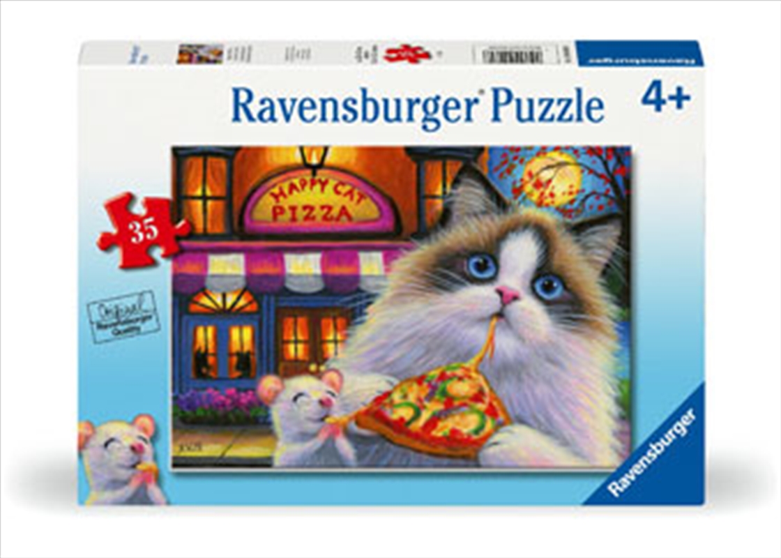 Happy Cat Pizza 35 Piece/Product Detail/Jigsaw Puzzles