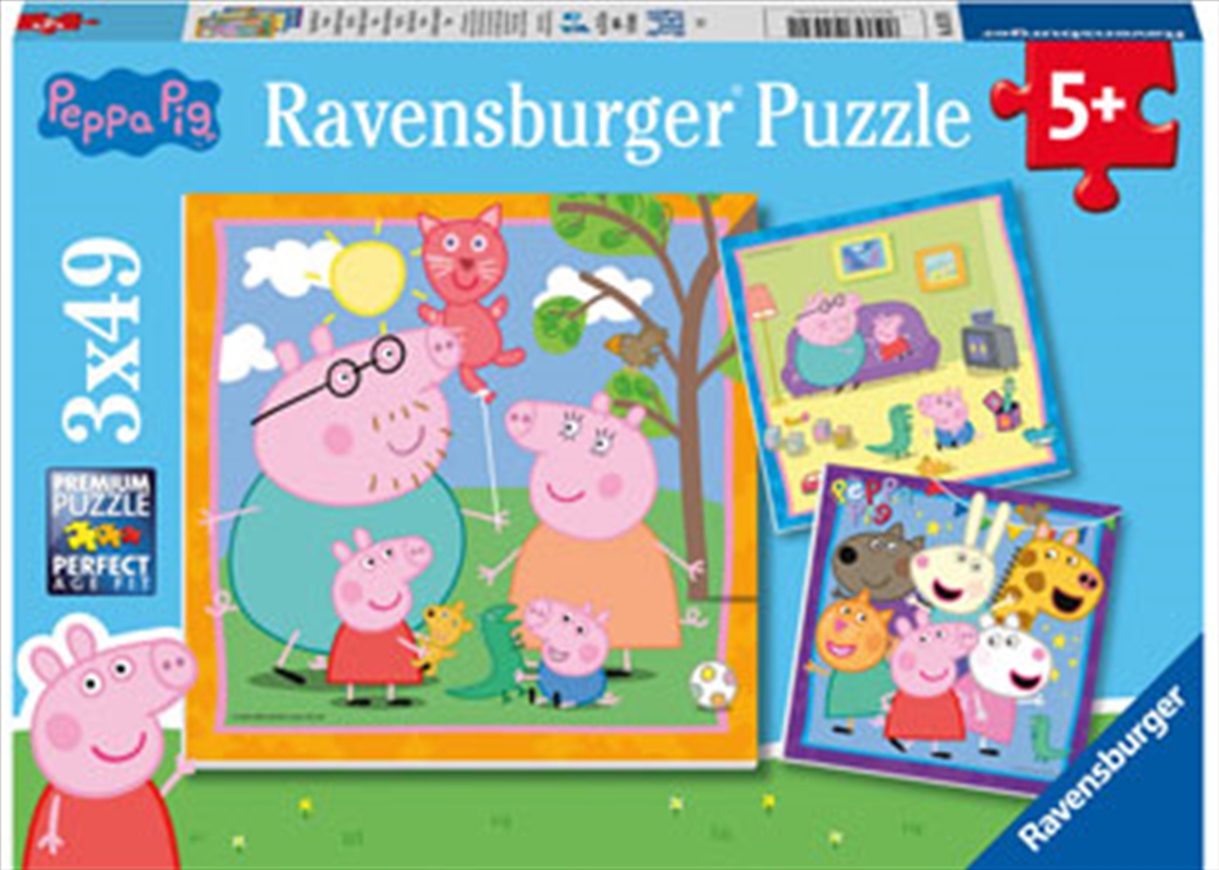 Peppa's Family & Friends 3x49p/Product Detail/Jigsaw Puzzles