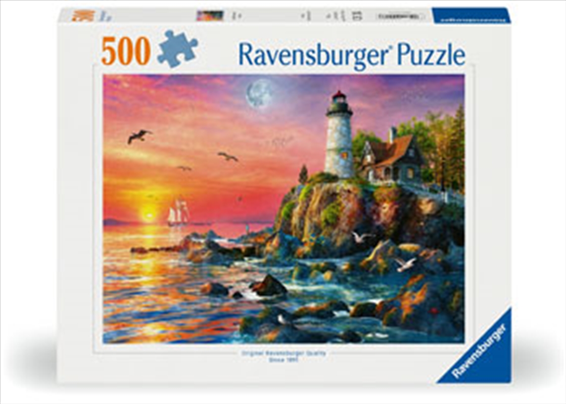Lighthouse At Sunset Puzzle 500 Piece/Product Detail/Jigsaw Puzzles