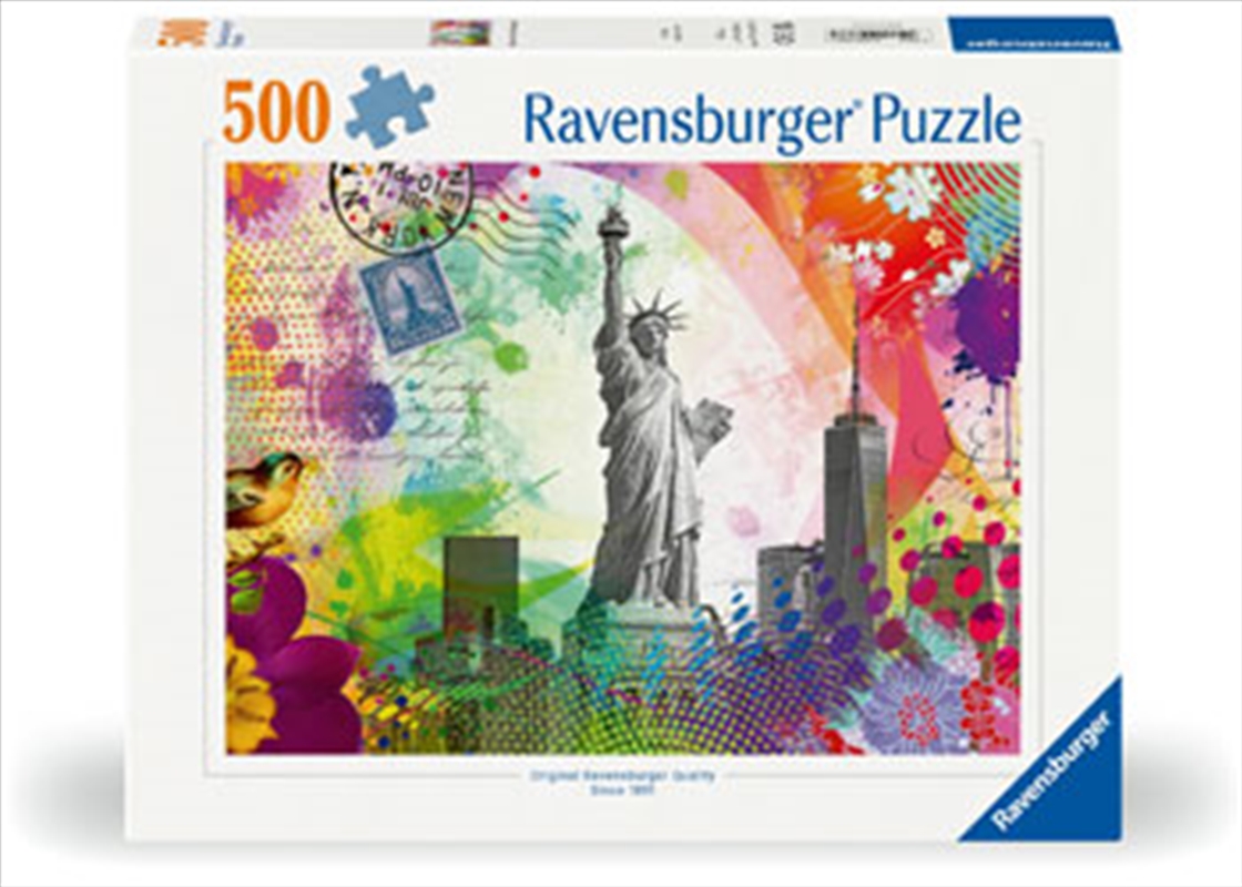 New York Postcard Puzzle 500 Piece/Product Detail/Jigsaw Puzzles