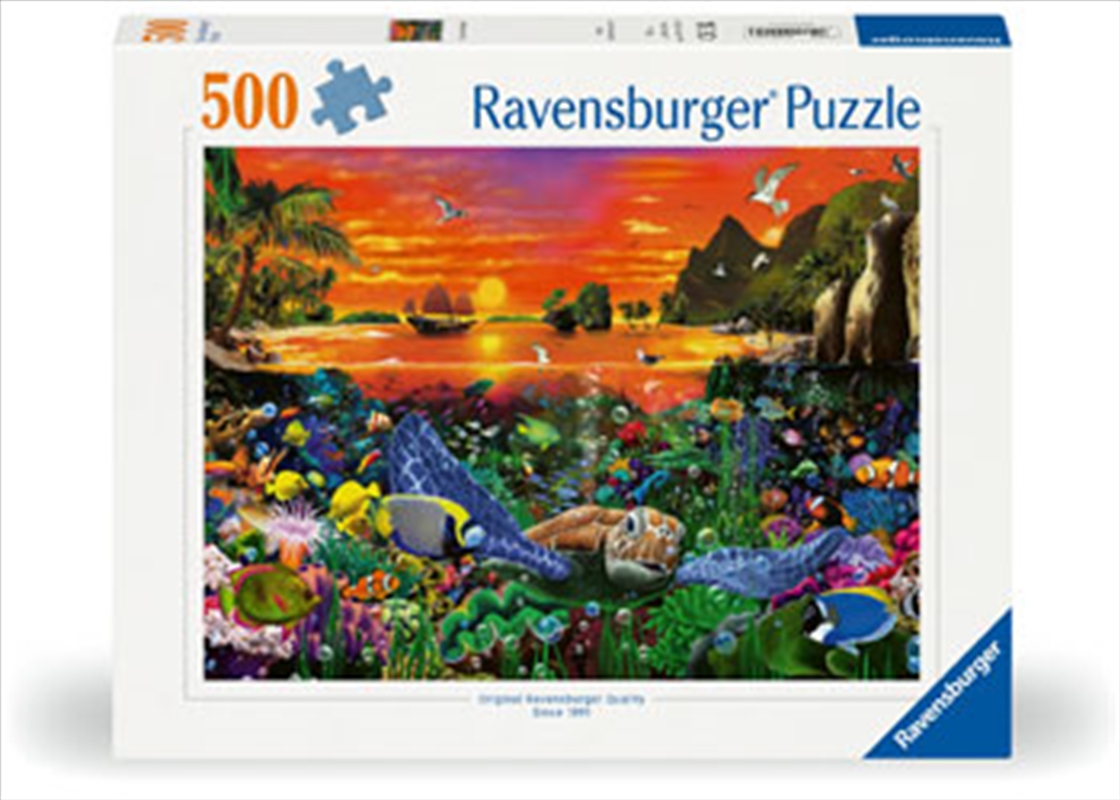 Turtle In The Reef Puzzle 500 Piece/Product Detail/Jigsaw Puzzles