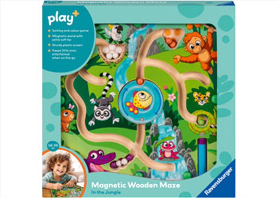 Play+ Magnetic Wooden Maze: In the Jungle/Product Detail/Toys