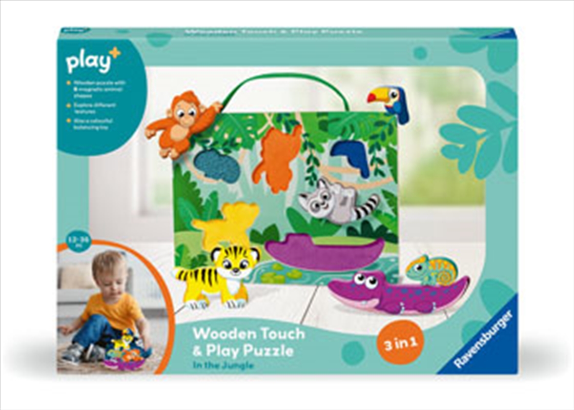 Play+ Wooden Touch & Play Puzzle: In the Jungle/Product Detail/Toys