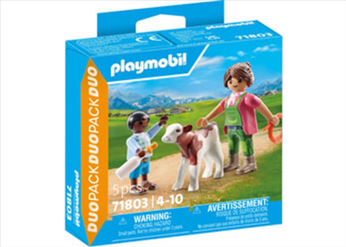 Playmobil - Farmer with Calf/Product Detail/Toys
