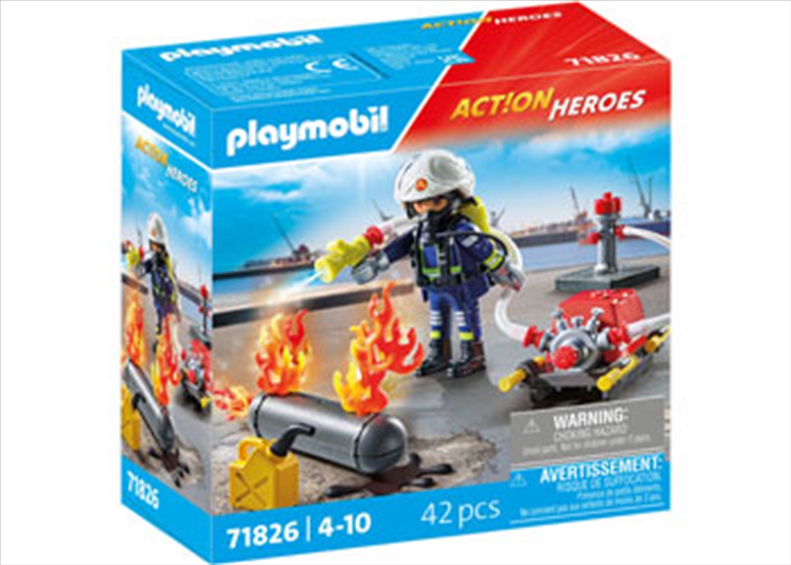 Playmobil - Firefighter with Water Pump/Product Detail/Toys