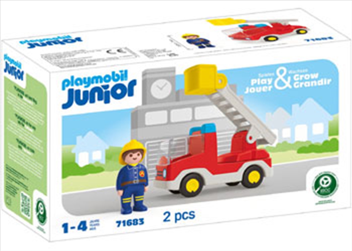 Playmobil - JUNIOR: Ladder Unit Fire Truck/Product Detail/Toys