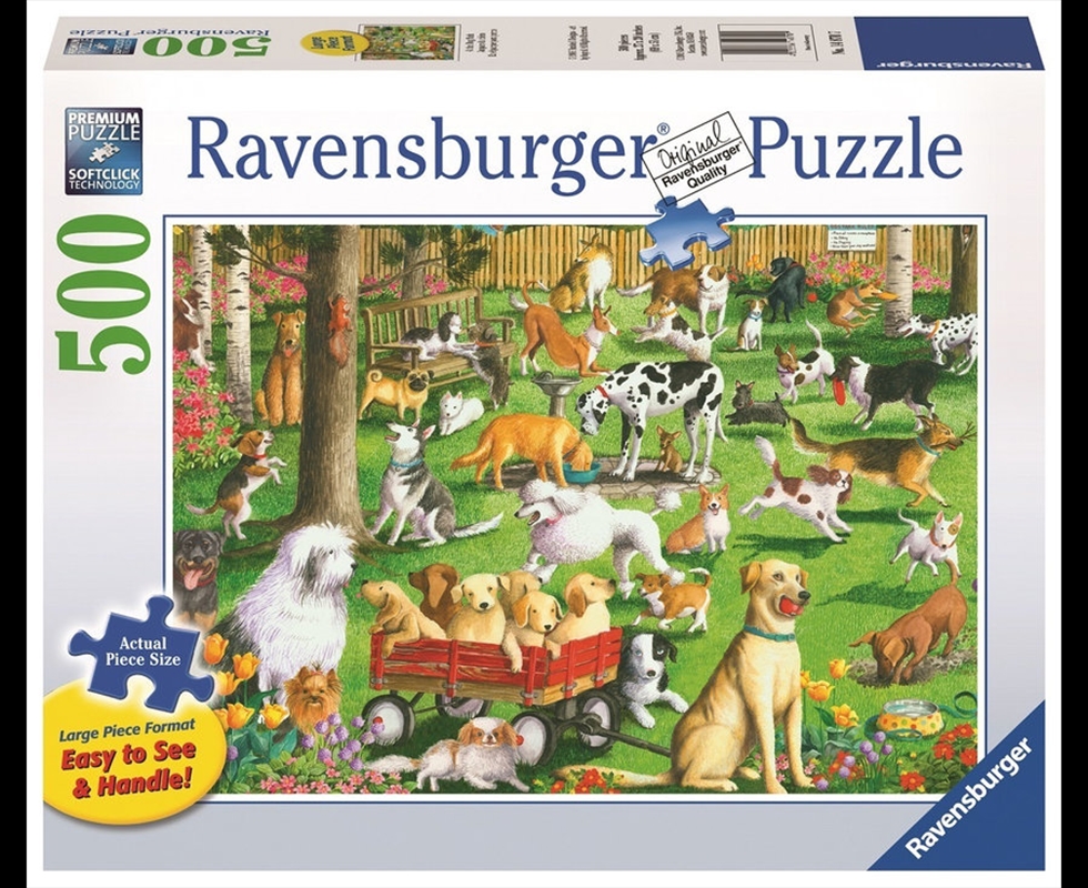 At The Dog Park 500 Piece Puzzle (Large Format)/Product Detail/Nature and Animals