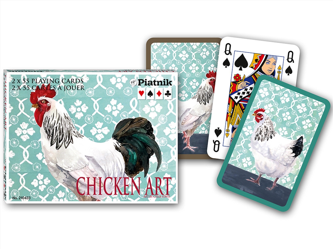 Chicken Art Bridge Dbl Deck/Product Detail/Card Games