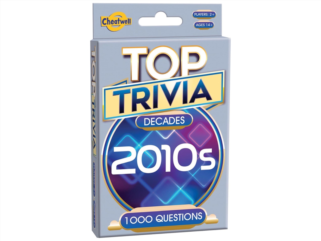 Top Trivia Decades - 2010's/Product Detail/Card Games