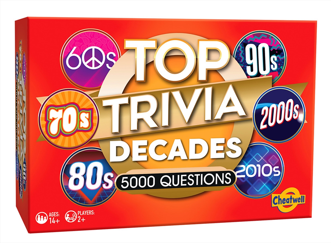 Top Trivia Decades/Product Detail/Card Games