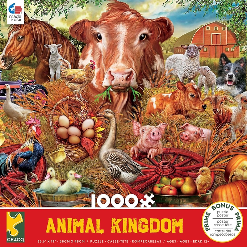 Animal Kingdom Farmyard 1000 Piece Puzzle/Product Detail/Jigsaw Puzzles
