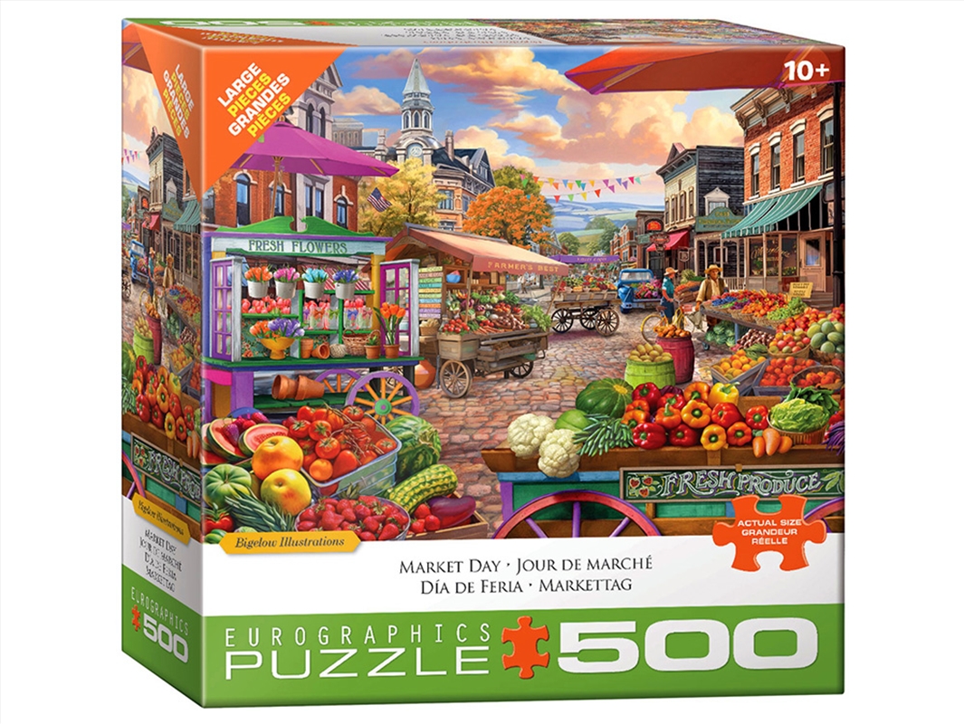 Main Street Market 500 Piece Puzzle XL/Product Detail/Jigsaw Puzzles
