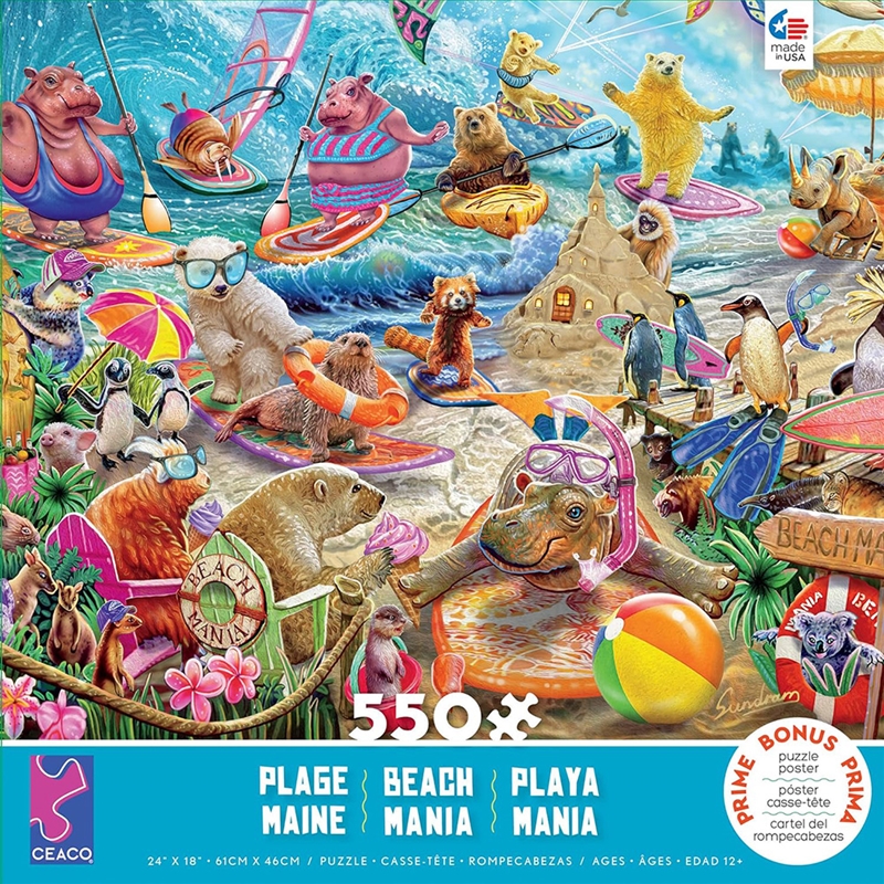 Beach Mania 550 Piece Puzzle/Product Detail/Jigsaw Puzzles