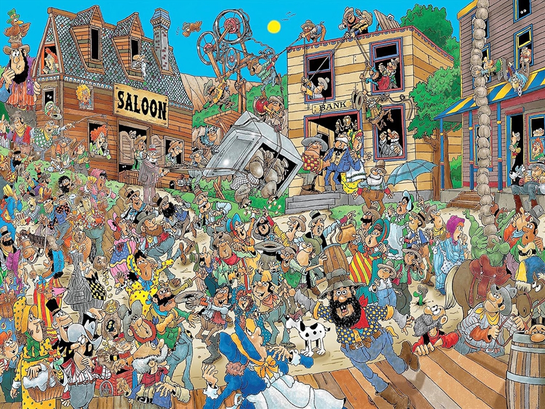 Comic Crowds Bank Robbers 550 Piece Puzzle/Product Detail/Jigsaw Puzzles