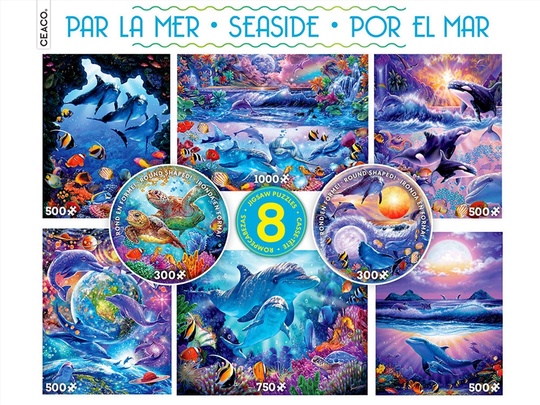 Ceaco Multipack 8-In-1 Seaside/Product Detail/Jigsaw Puzzles