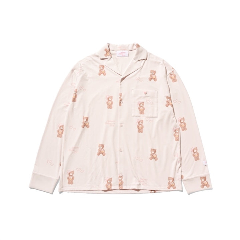 Bts - Gelato Pique Meets Jin Official Md Bear Pattern Shirt (Pink) (M-L)/Product Detail/KPOP Merch