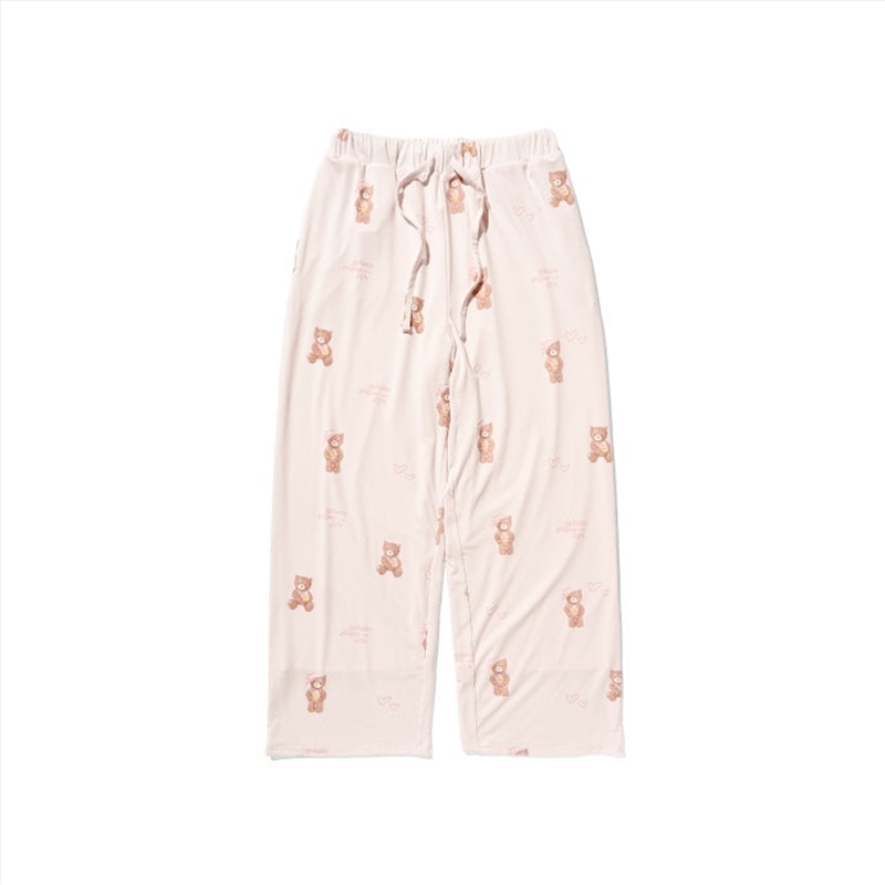 Bts - Gelato Pique Meets Jin Official Md Bear Pattern Long Pants (Pink) (S-M)/Product Detail/KPOP Merch