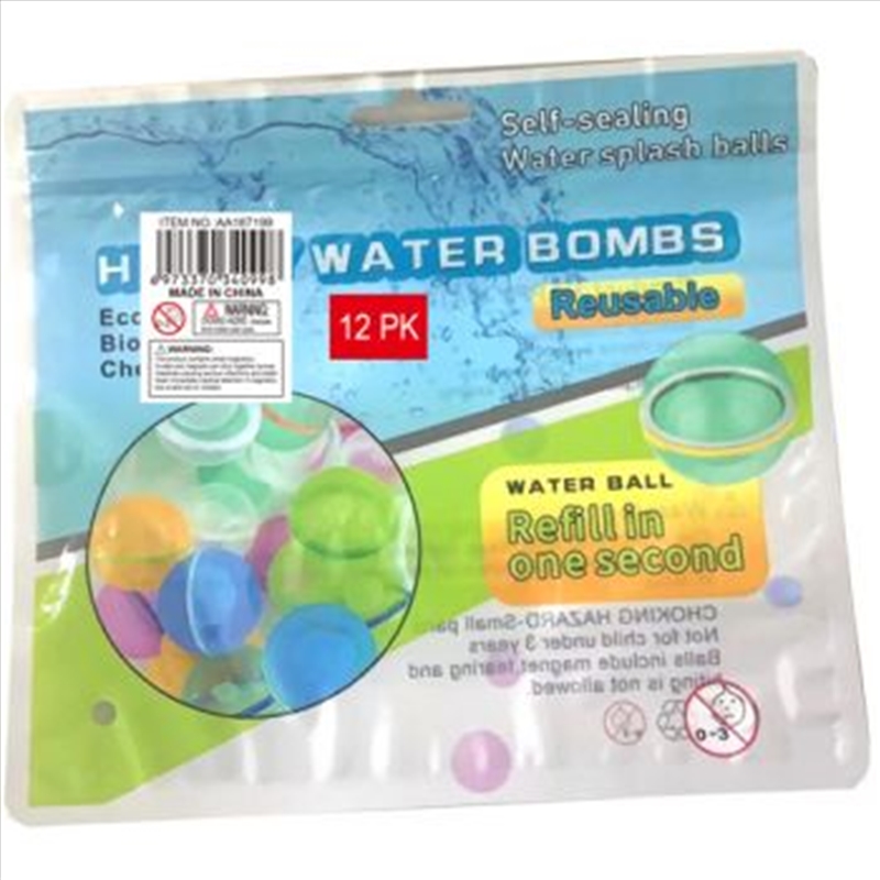 Re-Usable Water Bombs 12pk/Product Detail/Sport & Outdoor